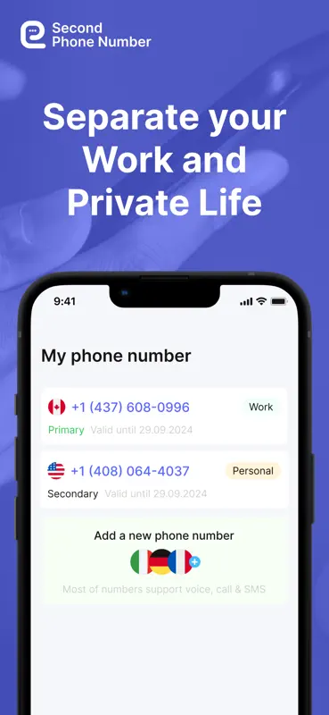 2nd Phone: Text & Call Number screenshot 5 of 5