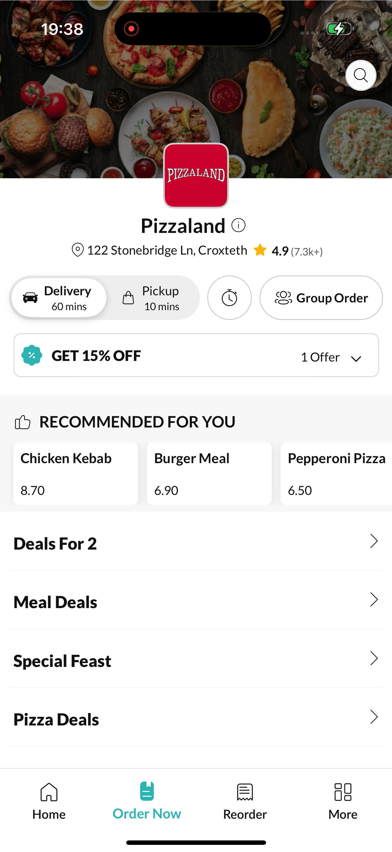 Pizzaland Croxteth screenshot 2