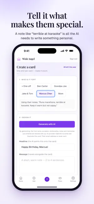 Wish Angel: Birthday Reminder screenshot 4