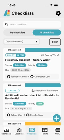 Tasklane screenshot