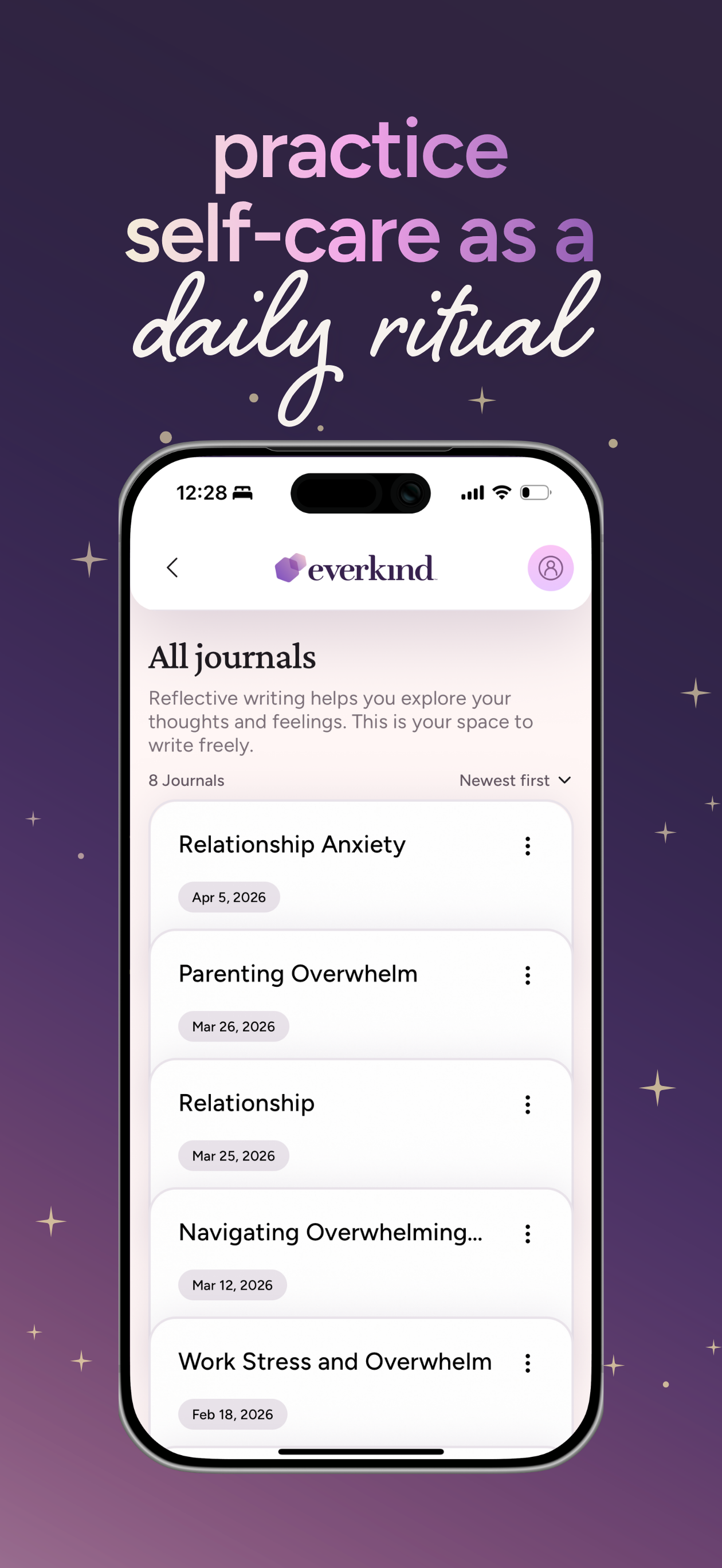 everkind: wellness journal app