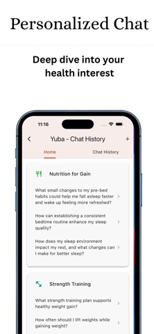 Yuba: Track. Improve. Thrive Screenshot 4 of 10