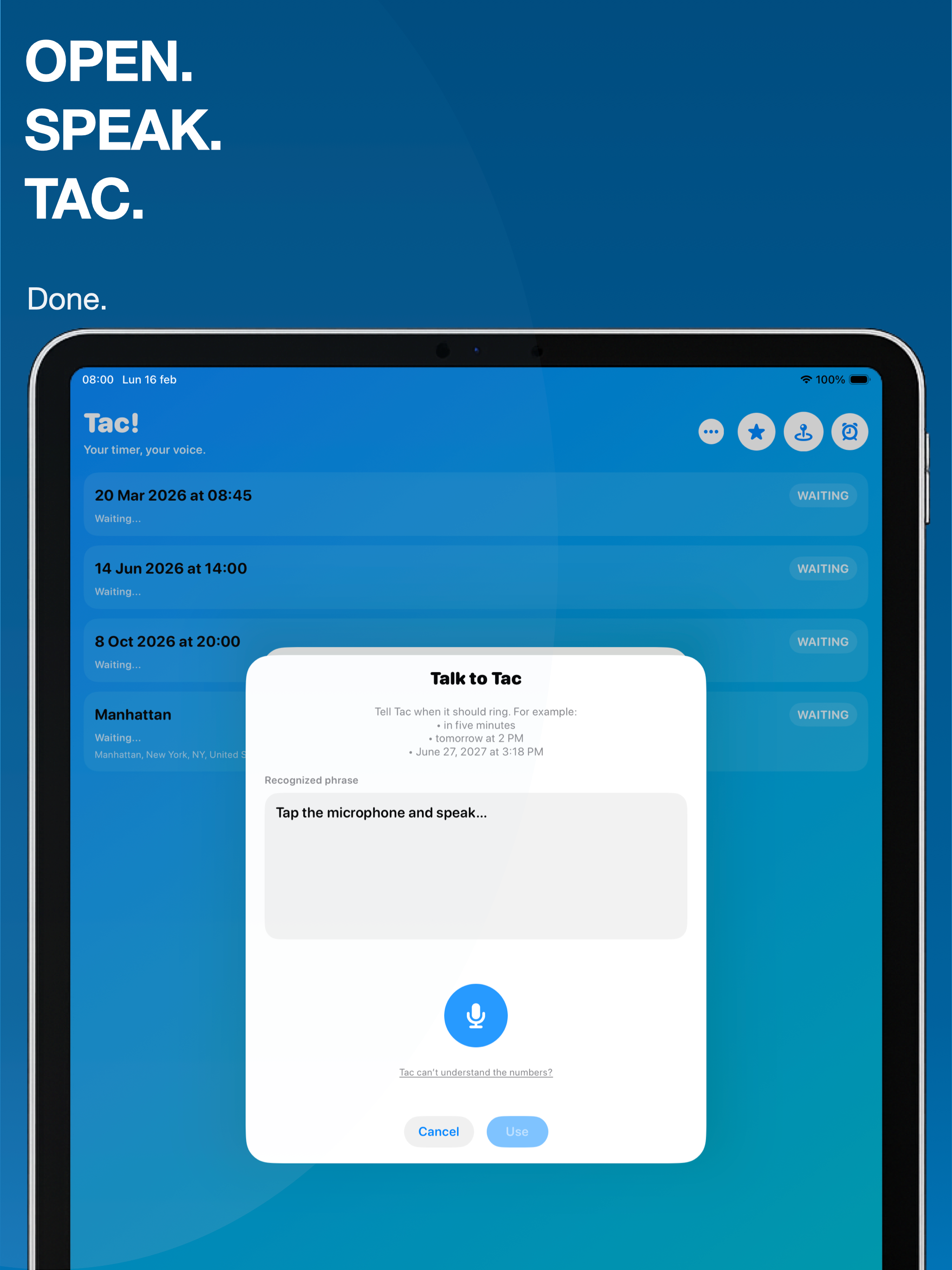 Tac! - Voice Reminder