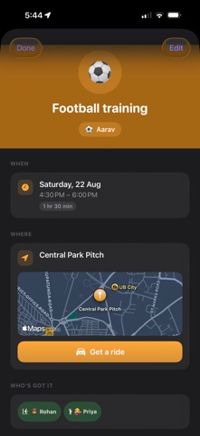 Skedo: Family Calendar iPhone screenshot
