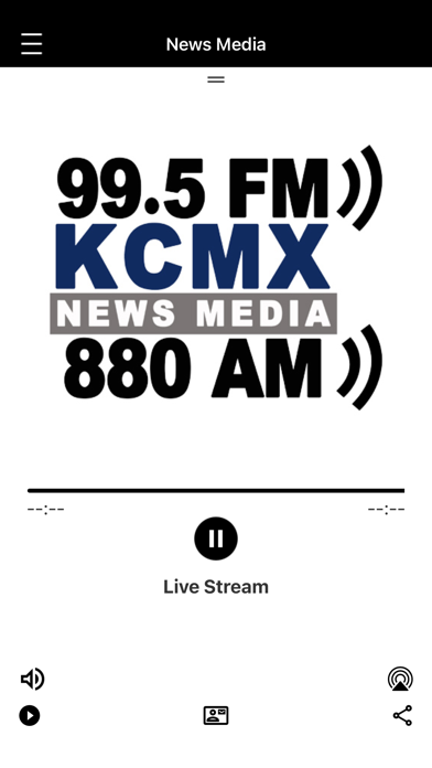 KCMX-AM Radio Screenshot
