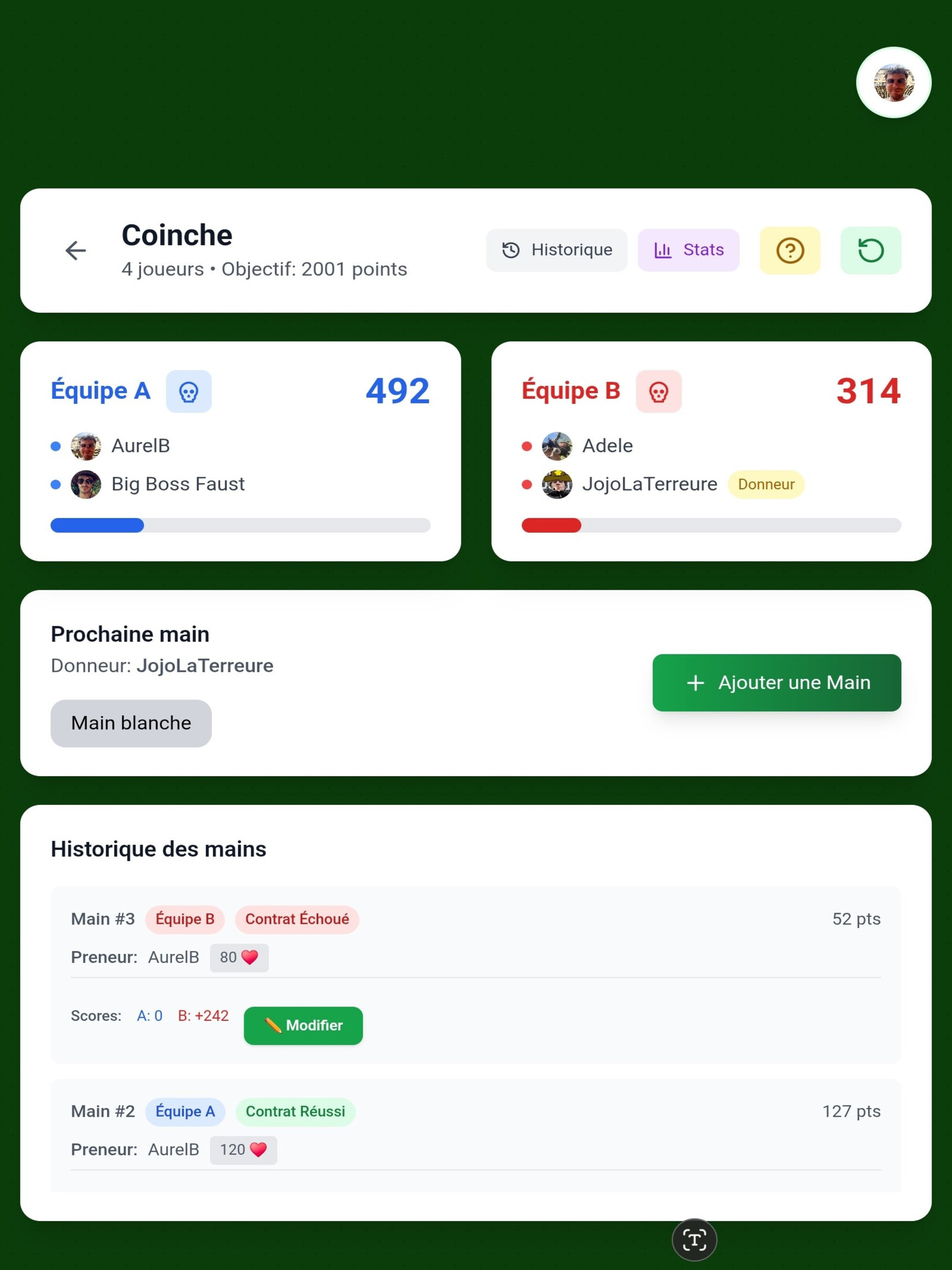 Coinche Royale