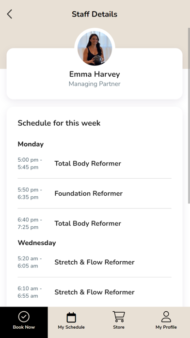 Inflow Pilates Screenshot