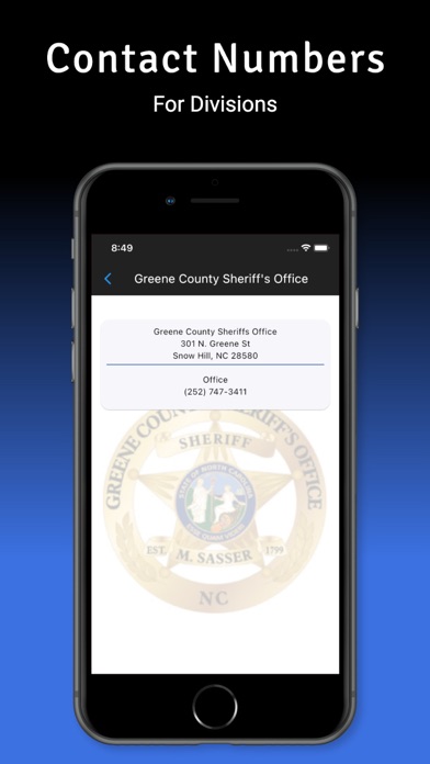 Greene County Sheriffs Office Screenshot