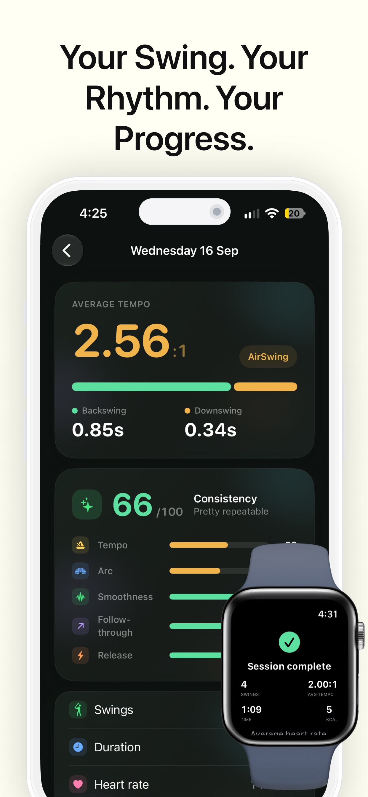 Screenshot 2 of AirSwing: Golf Swing Tracker