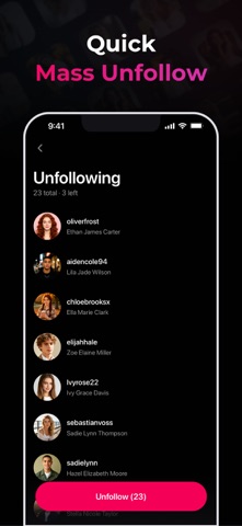 Followers+ Unfollowers Tracker iPhone screenshot 8