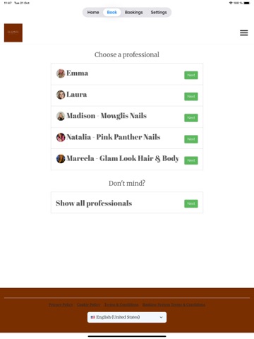 App screenshot