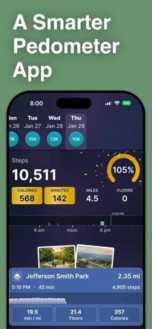 Peak Active: Walk Tracker Screenshot 2 of 8