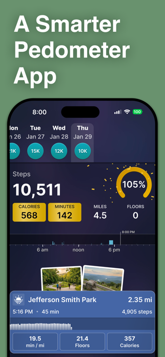 Peak Active: Walk Tracker Screenshot 2 of 8