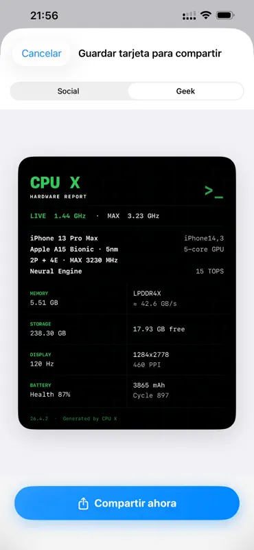 CPU X screenshot 10 of 10