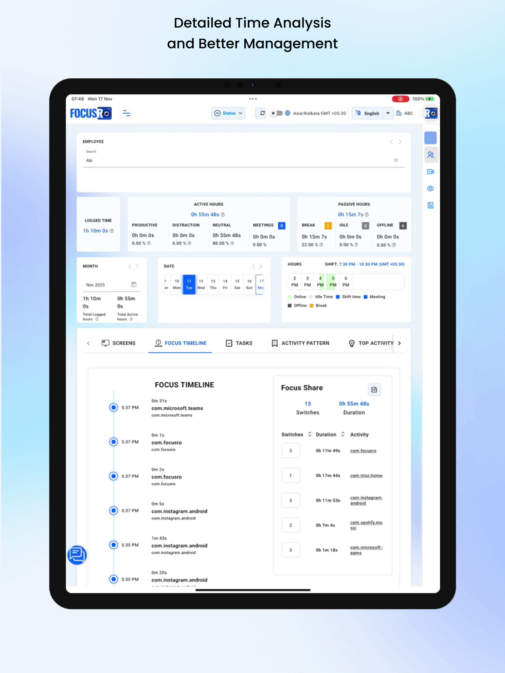 FocusRO Dashboard screenshot 10