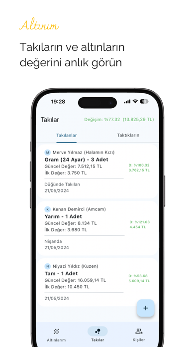 Screenshot #3 pour Altınım: Altın ve Takı Takibi