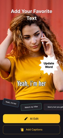 AI Caption Video : Sub Caption iPhone screenshot