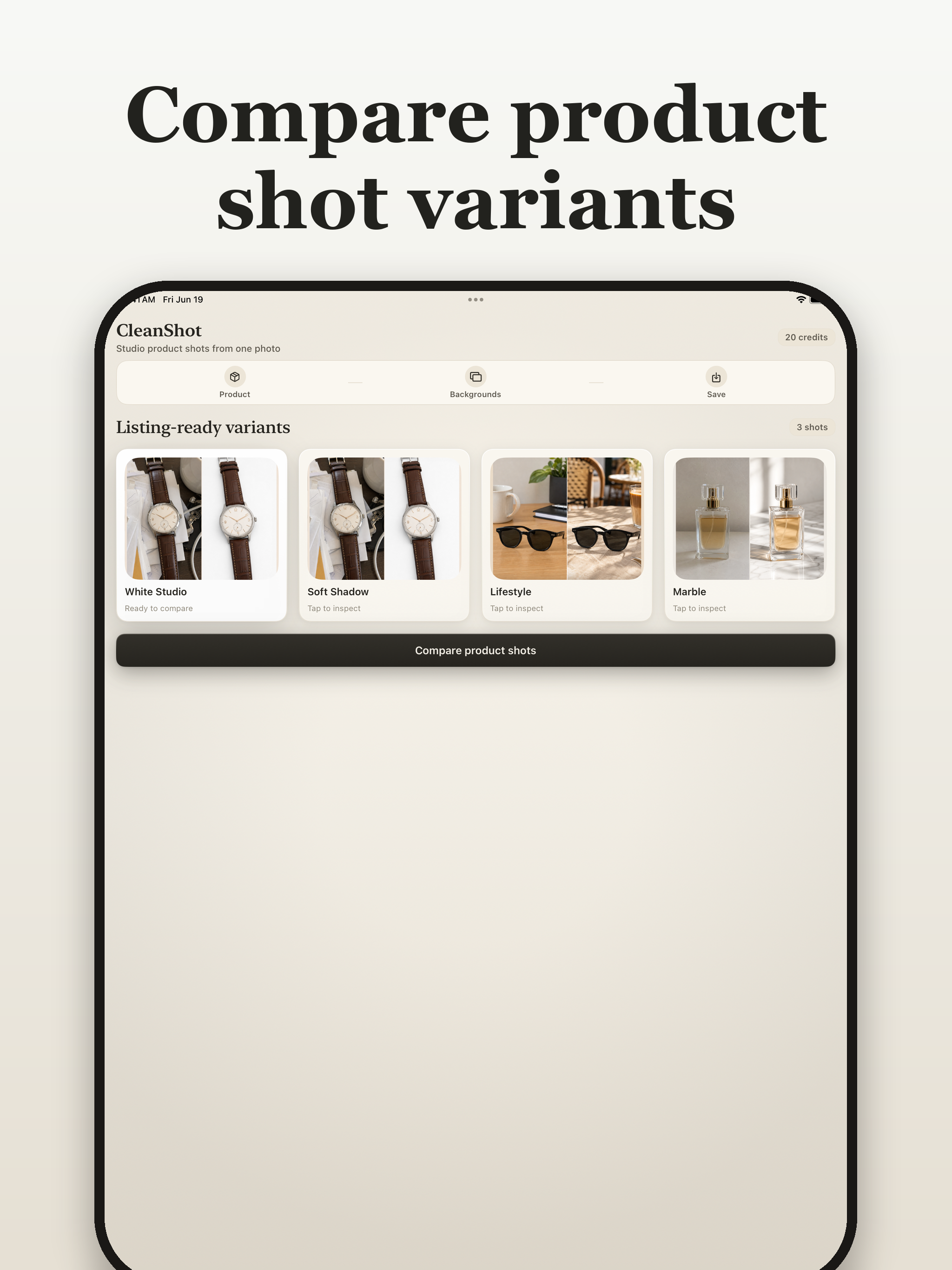 CleanShotAI - Product Photos