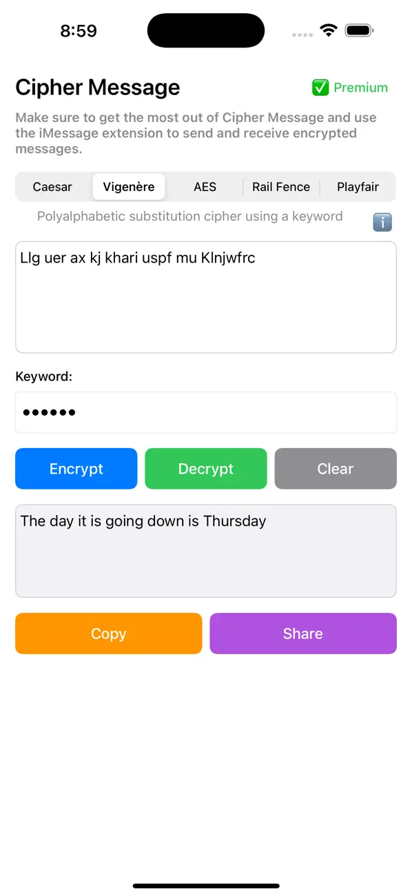 #4. Cipher Message (iOS) โดย: Nathaniel Van Evera