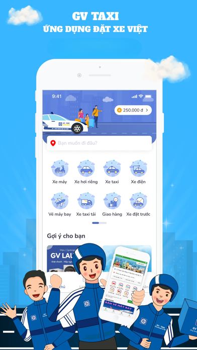 GV - Đặt xe ôm, taxi giá rẻ iPhone screenshot 1