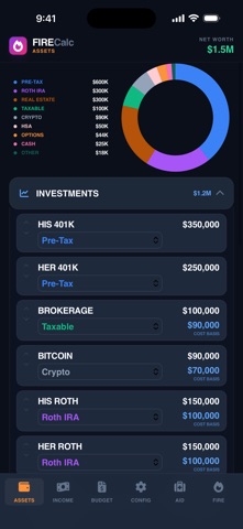 FIRECalc: Retirement Planner screenshot