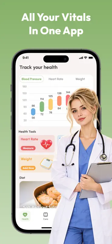 Blood Pressure Tracker+:AI Log screenshot 1 of 5
