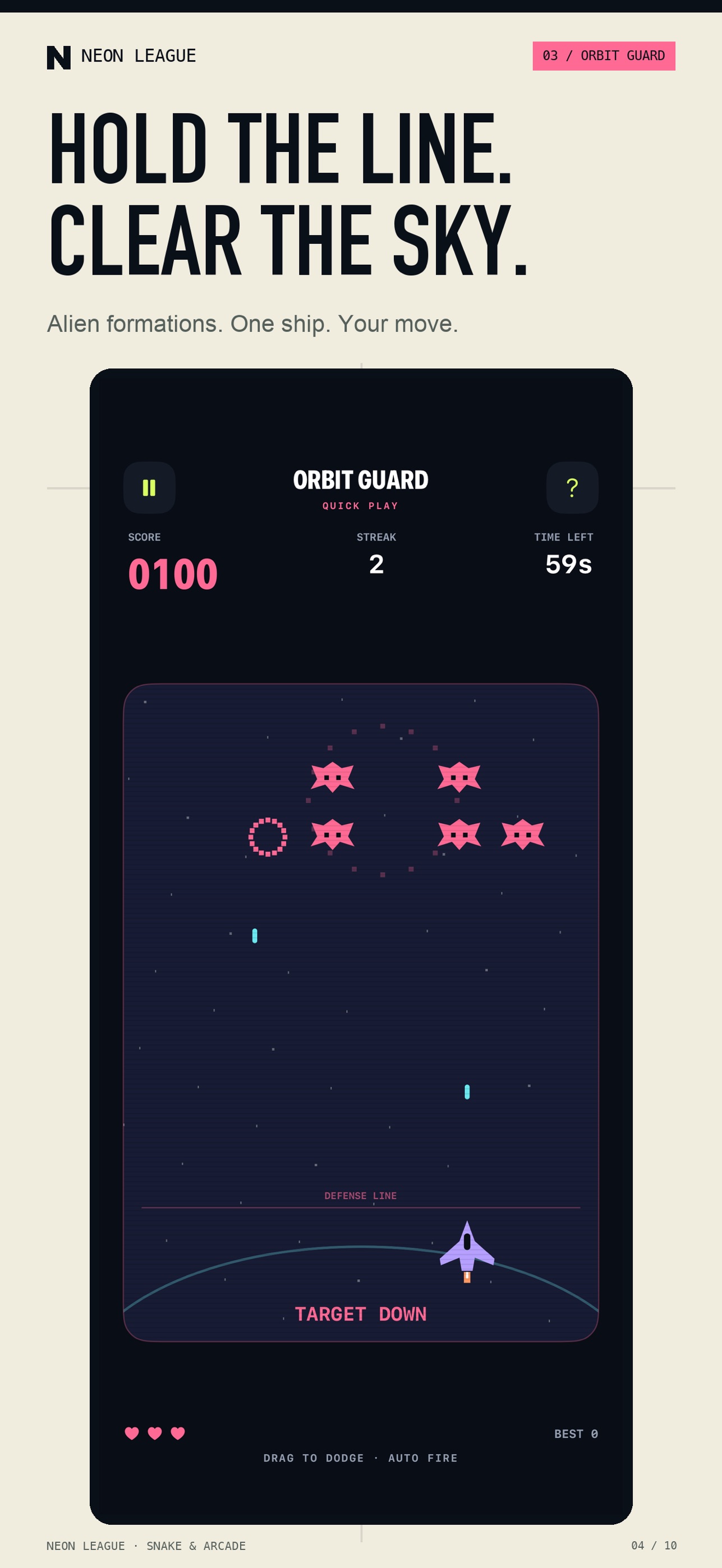 Screenshot 4 of Neon League: Snake & Arcade