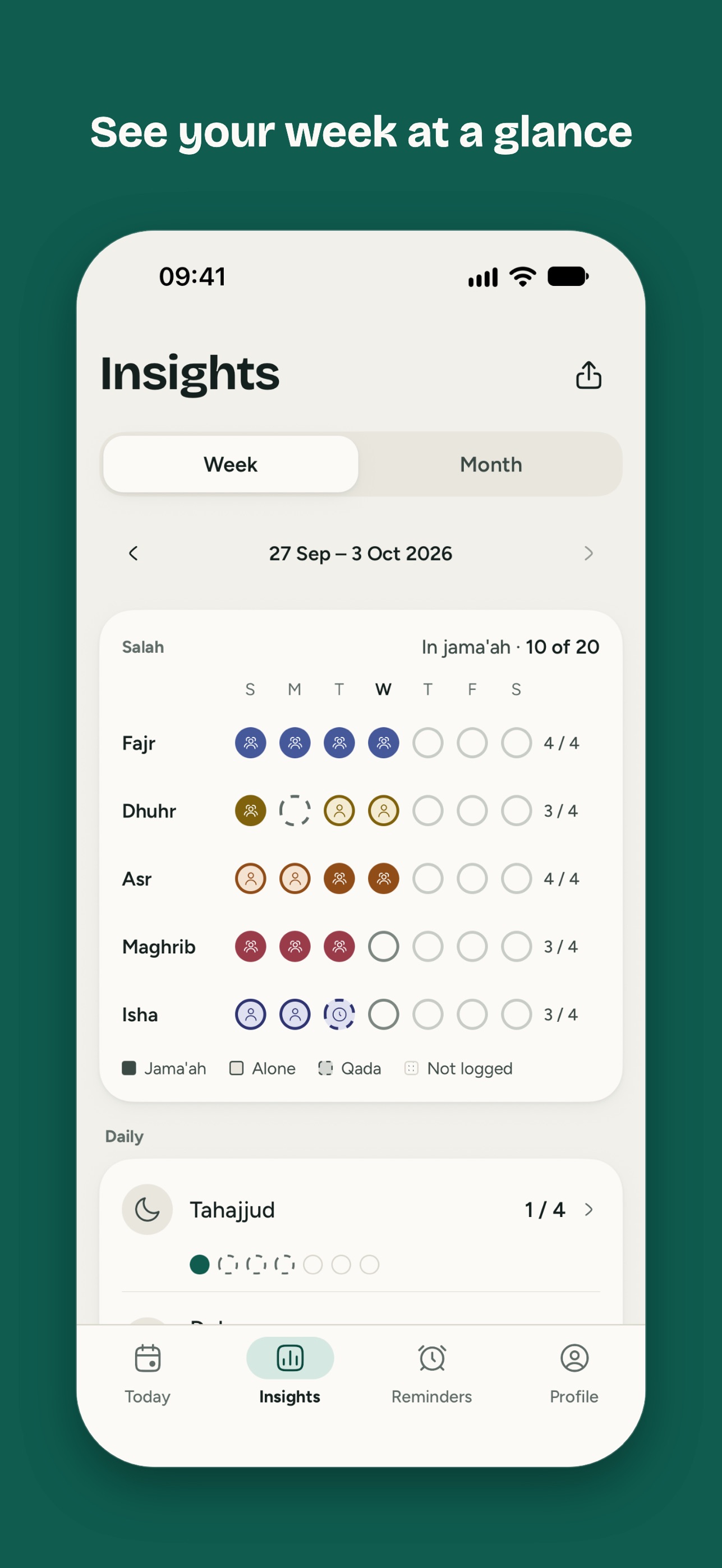 Screenshot 4 of Wajibat: Ibaadah Tracker