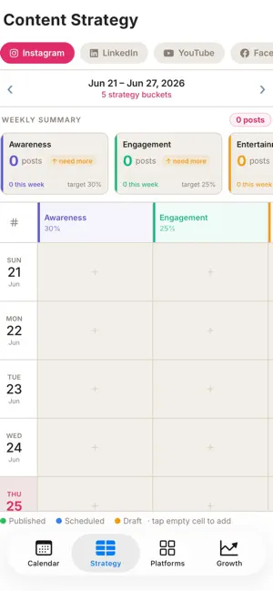HOJ Content Calendar screenshot 2
