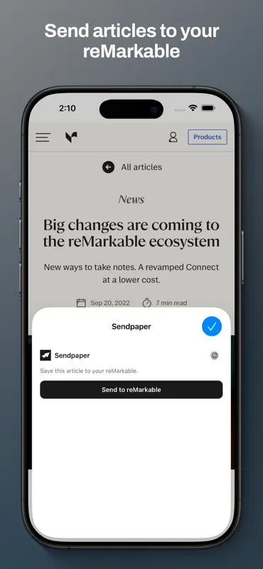 SendPaper screenshot 1 of 3