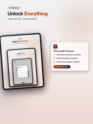 TimeAudit Hour Ledger iPad screenshot