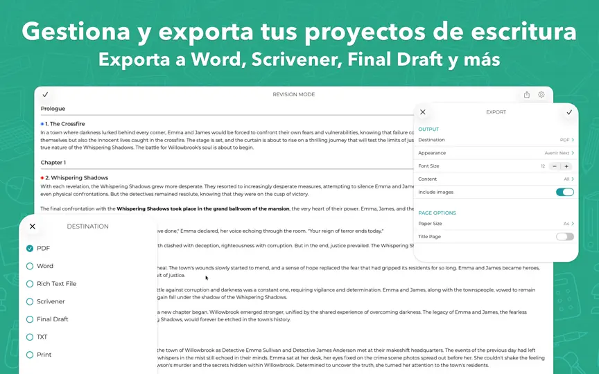 Captura de pantalla de Story Planner: Para Escritores en iPhone 9