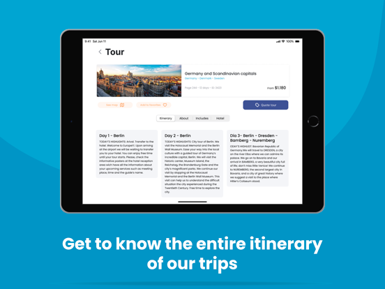 Europamundo iPad screenshot 4 - Travel app