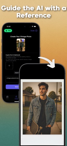 Vintage AI Camera Photo Editor iPhone screenshot