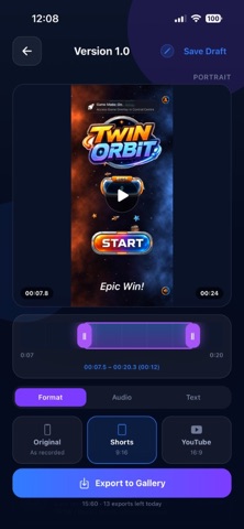 Game Reel screenshot