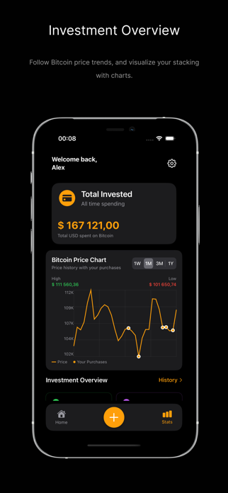 Bitcoin Stack Tracker Screenshot 2 of 7