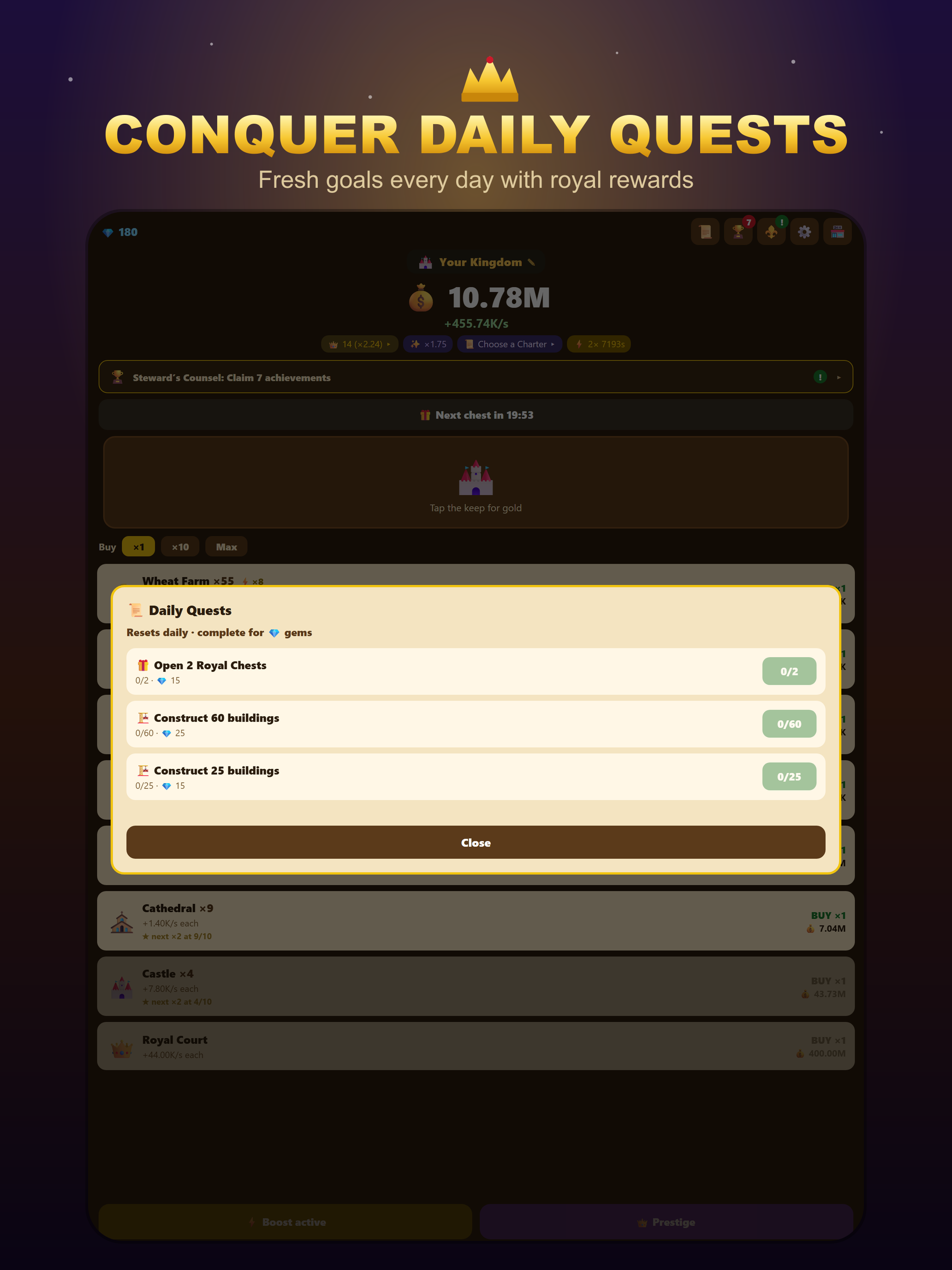 Idle Medieval Kingdom Builder