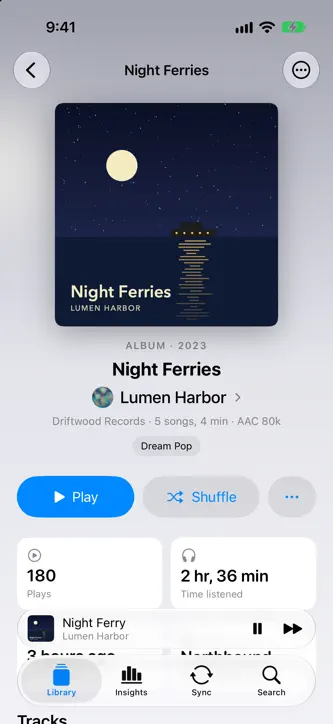 Dave's Music Library screenshot 2