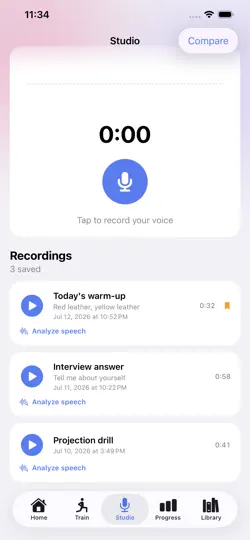 Capture d'écran de Articulate: Speak Clearly sur iPhone 2