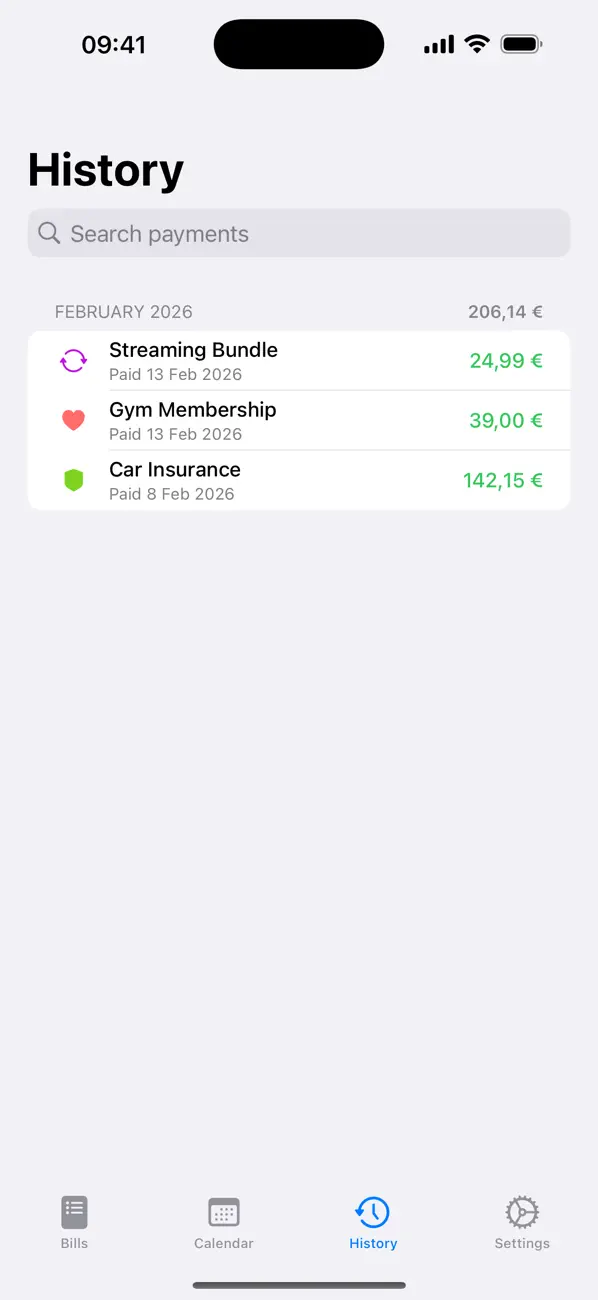Screenshot #3 pour BillPing: Bill Tracker