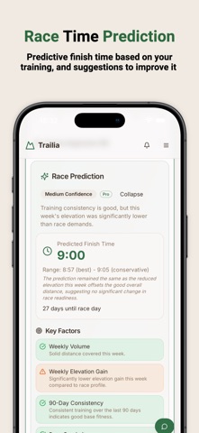 Trailia - Trail & Ultra Coach iPhone screenshot