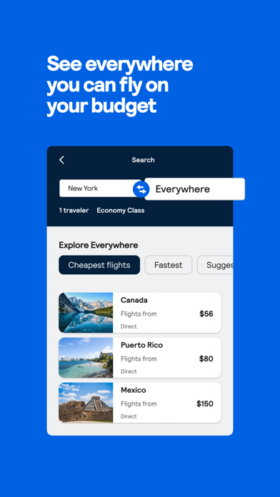 Skyscanner Flights Hotels Cars Screenshot