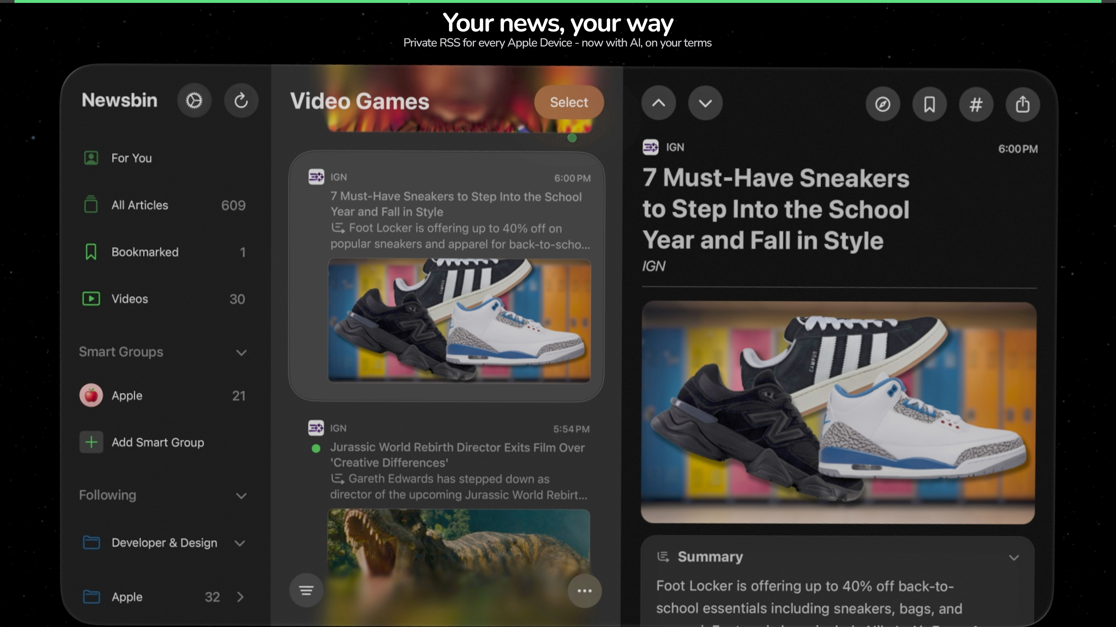 Newsbin: RSS Feed Reader screenshot 31