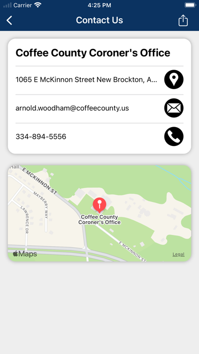 Coffee County Coroner AL app screenshot