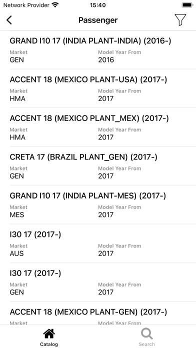 Car parts for Hyundai (EPC) Screenshot