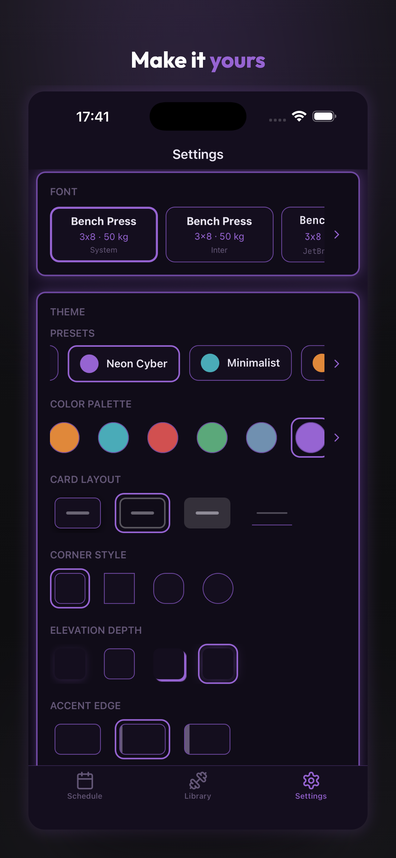Gymdule - Workout Planner