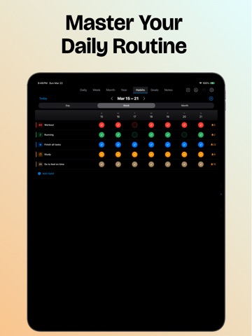 iPlan Today - Pencil Planner iPad screenshot
