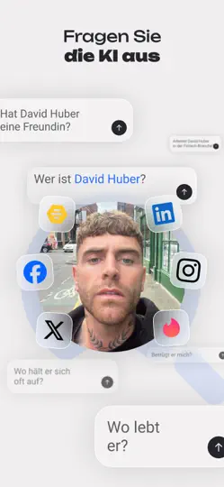 Screenshot von Deepsearch AI-Suchassistent auf dem iPhone 2