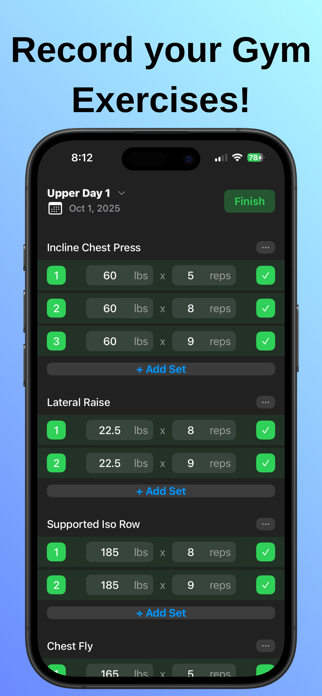 Lift Notes - Gym Tracker Screenshot 2 of 6