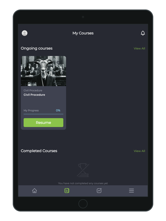 Goat Bar Prep iPad screenshot 1 - Education app